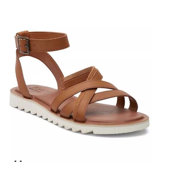 TOMS Women's Rory Ankle-Strap Flat Tread Sandals size 6‎ - Picture 1 of 5